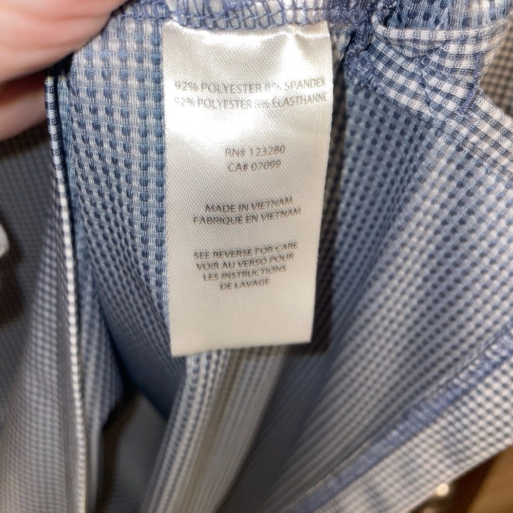 Travis Matthew Blue‎ Checkered Golf Polo Shirt Size Large - Picture 4 of 5